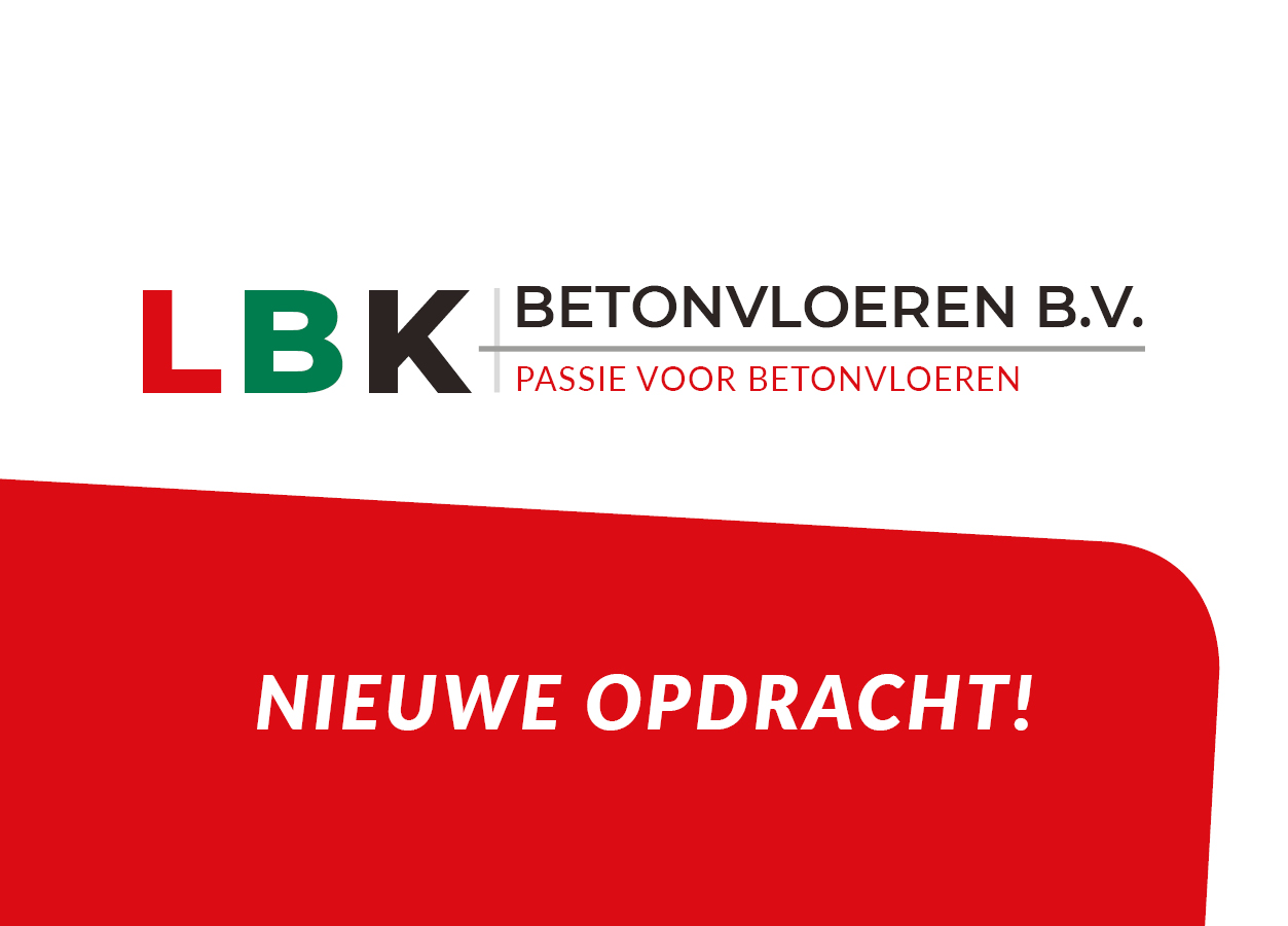 nieuwe opdracht voor LBK betonvloeren